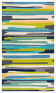 Surya Rain RAI-1270 8'x10' Rug, Emerald/Lime/Yellow/Blue/Navy/Aqua/Gray/Cream