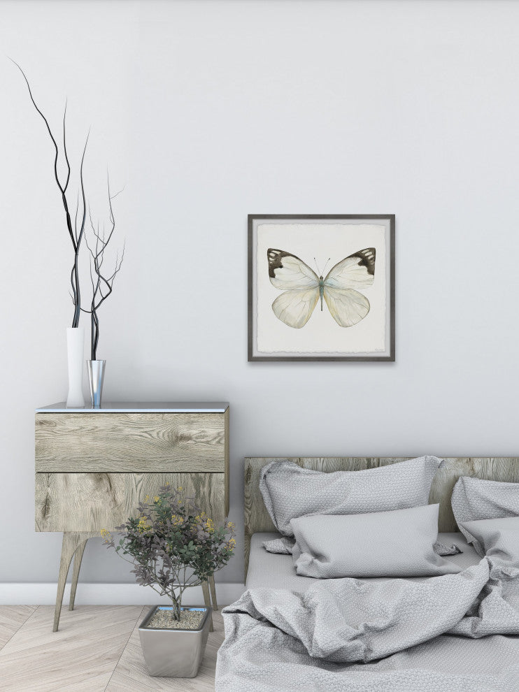 "Rainforest Butterfly" Framed Painting Print, 18x18