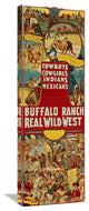 Cowboys, Cowgirls, Indians, 12"X36"