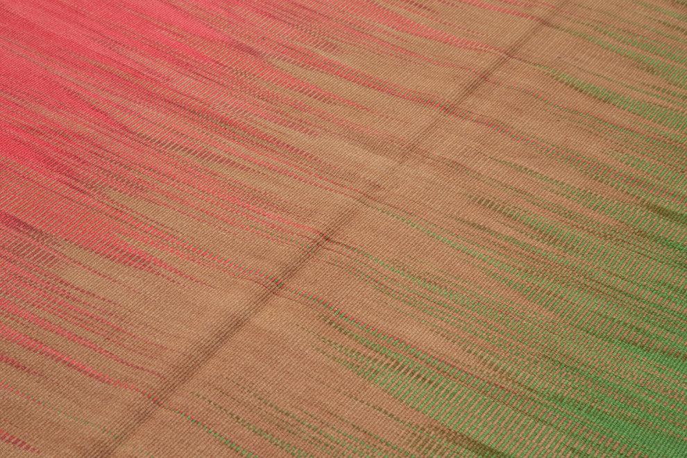 Rug N Carpet - Handmade Turkish 5' 10'' x 8' 8'' Unique Wool Kilim Rug