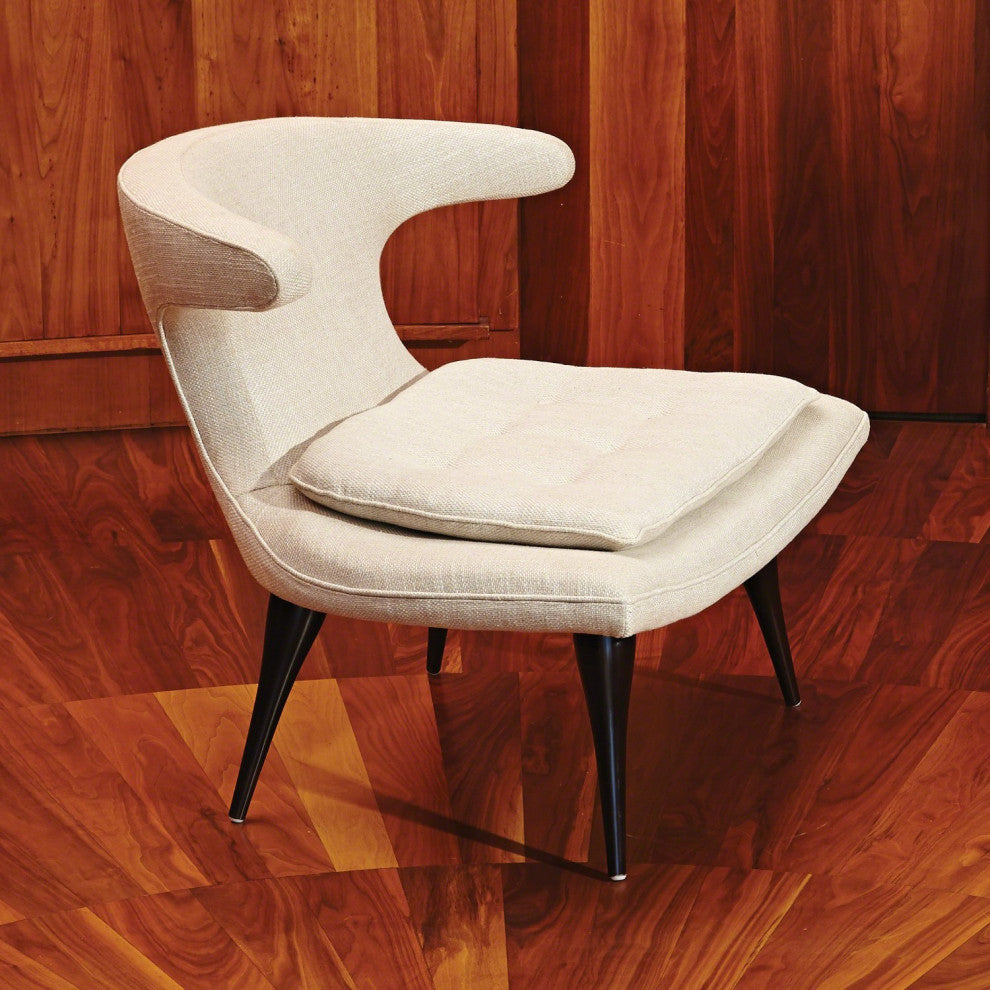 Mid Century Modern Anvil T Back Chair  Lounge Pillow Top Ergonomic Accent