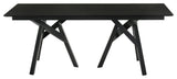 Cortina Jackie 5-Piece Black Dining Set