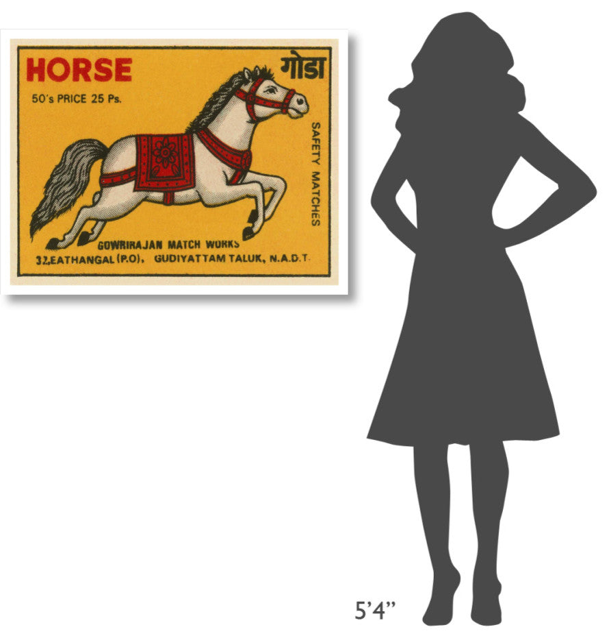"Horse Matches" Digital Paper Print by Phillumenart, 38"x29"