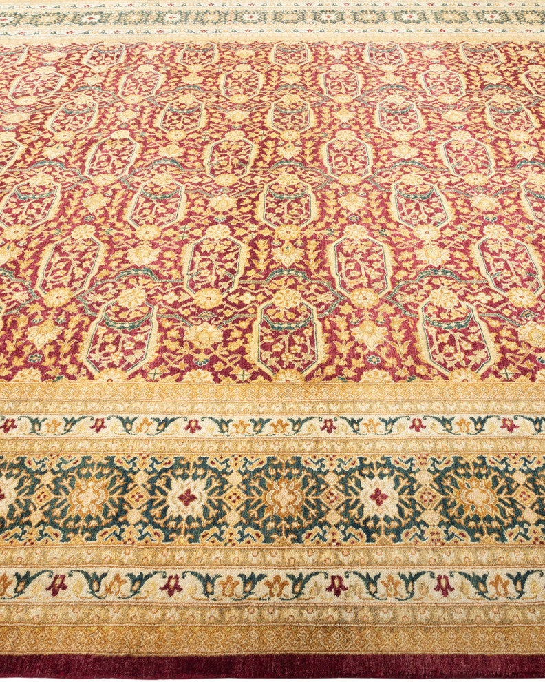 Mogul, One-of-a-Kind Hand-Knotted Area Rug Red, 9'2"x11'0"