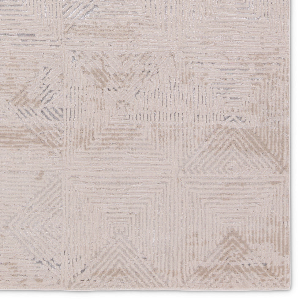 Jaipur Living Rehan Geometric Light Gray/Silver Area Rug 7'10"X10'6"