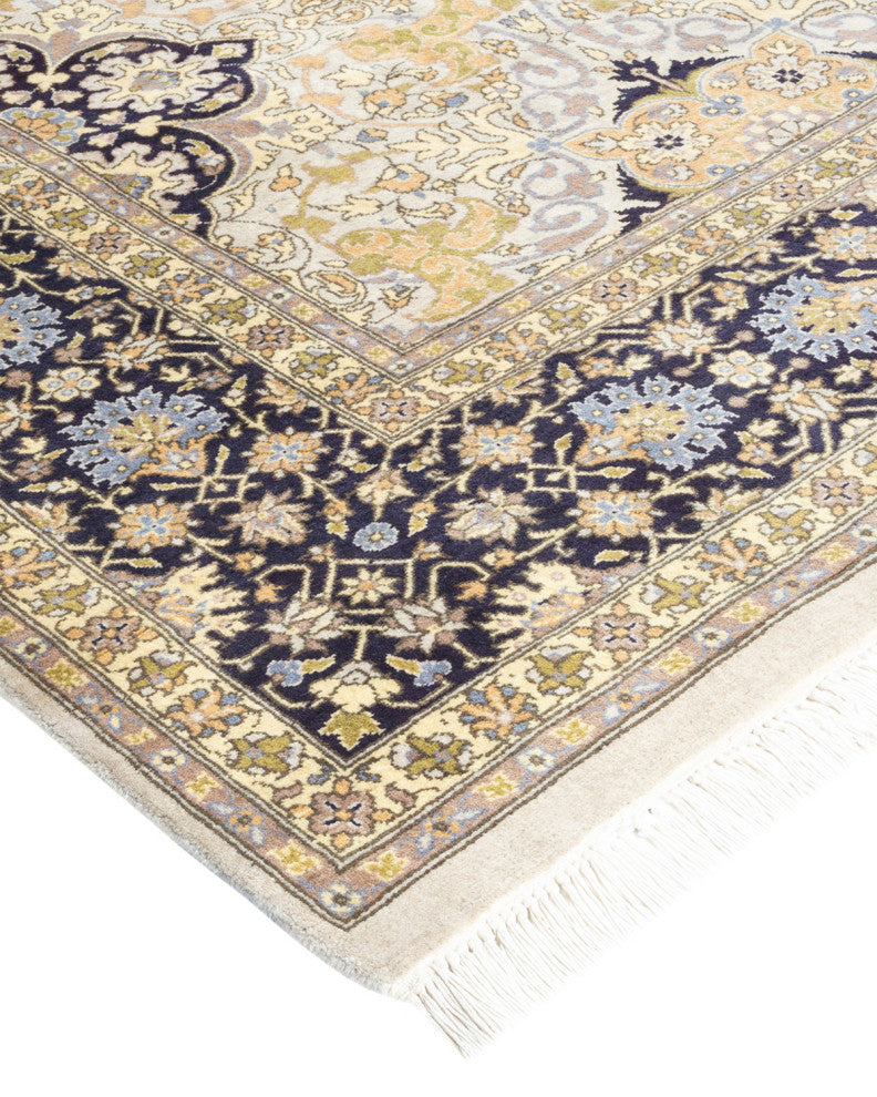 Mogul, One-of-a-Kind Hand-Knotted Area Rug Ivory, 6' 2" x 9' 2"