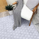 EYELET Soft Tactesse Nylon Area Rug with Anti-Stain Protection, Soft Blue, 6'x9'