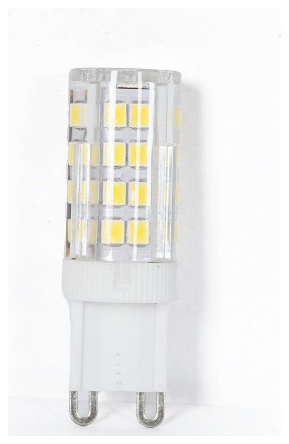 Decorica White and Gold LED Glass Globe Indoor Wall Sconce
