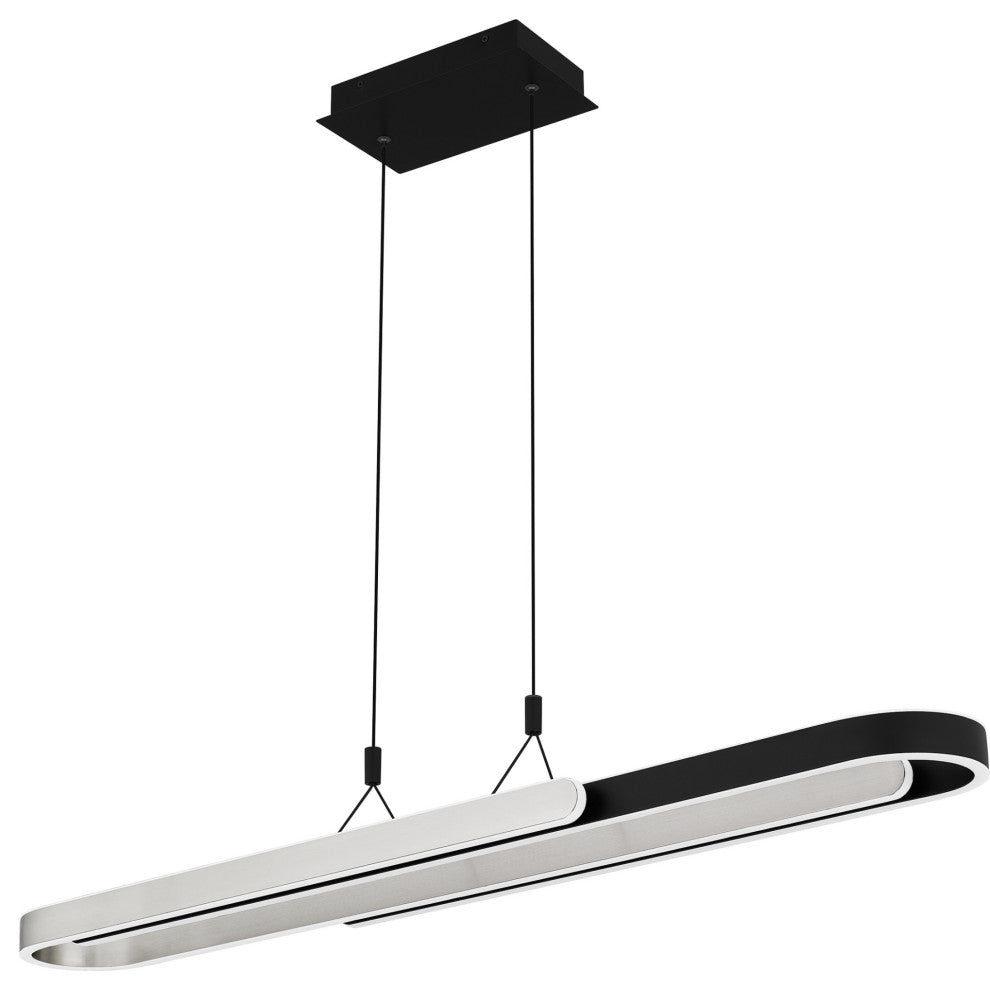 Quoizel PCMRR142 Mira 42"W Linear Chandelier - Matte Black