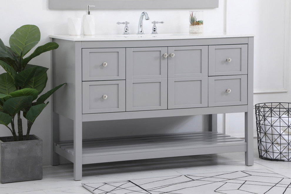 Tucker Grey 48" Single Sink Bathroom Vanity