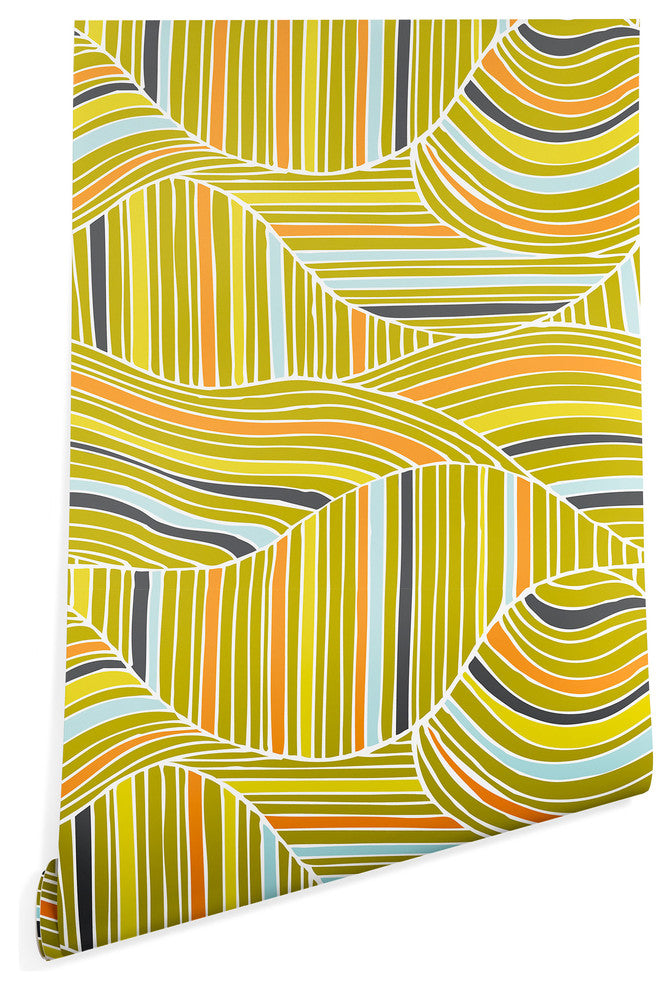 Deny Designs Heather Dutton Dunes Wallpaper, Yellow, 2'x4'