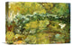 "The Japanese Bridge" Stretched Canvas Giclee by Claude Monet, 16"x11"