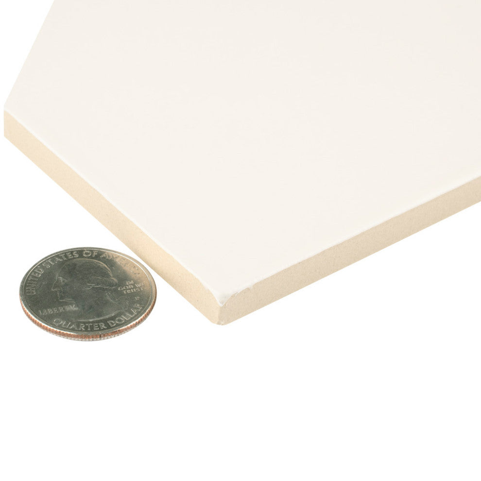 Kite White Porcelain Floor and Wall Tile