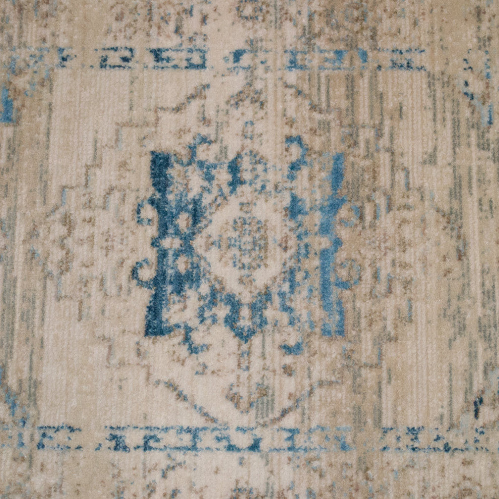 Machine Made Polyester Durable Indoor Outdoor Washable Oriental Pattern Footmat