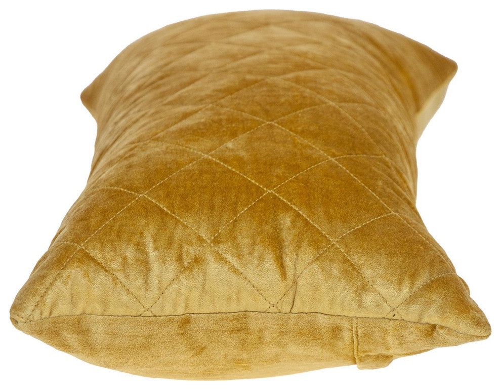 Parkland Collection Milo Yellow Throw Pillow, Rectangle