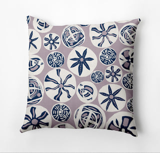 Bay Treasure Pillow, Purple, 16"x16"
