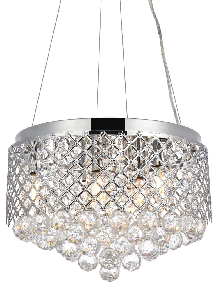 Toby 6-Light Pendant, Chrome