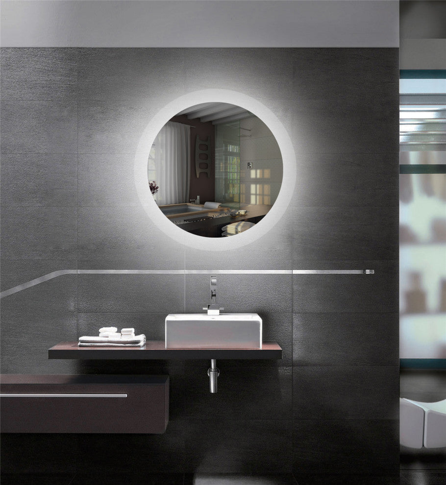 Woodbridge Lighting Reflections Round LED Mirror, Round - 33"d