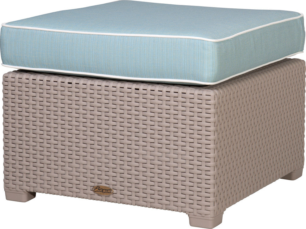 Magnolia Ottoman, Gray