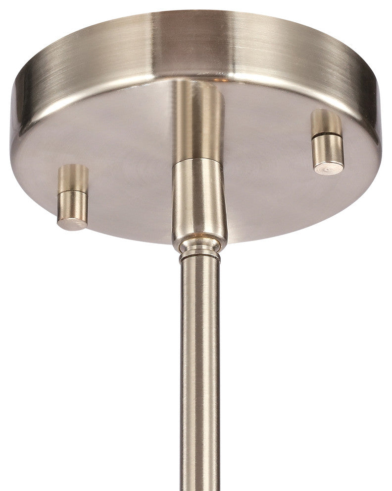 Woodbridge Lighting 20116STN Spires 6-Light Chandelier, Clear, Plated Chrome