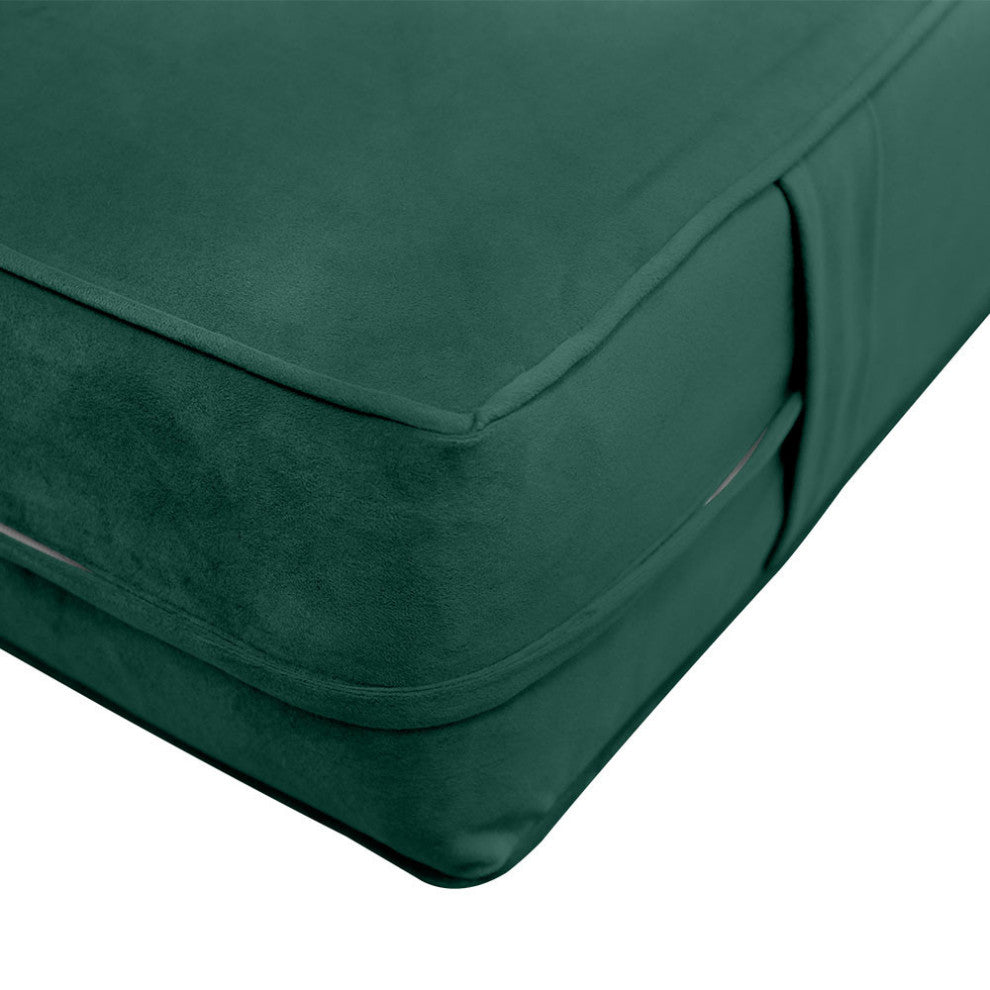 Same Pipe 8" Twin 75x39x8 Velvet Indoor Daybed Mattress |COVER ONLY|-AD317