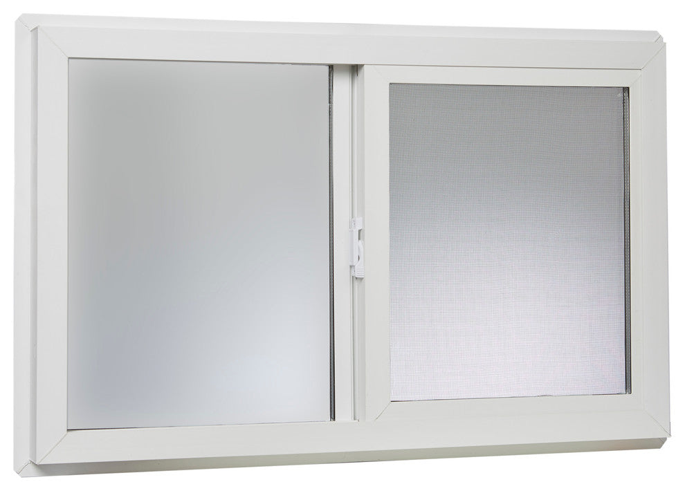 32x20 Vinyl Left, Hand Sliding Window with Dual Pane Insulated Glass