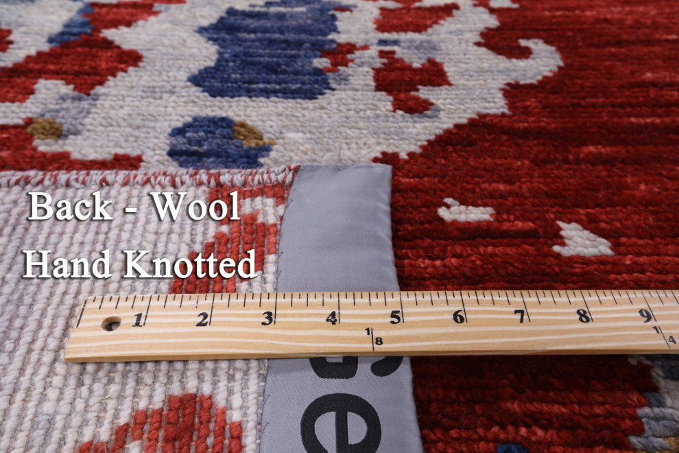 8' 11" X 11' 7" Modern Hand-Knotted Wool Rug Q8576