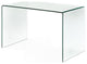 GDF Studio York Glass Computer Desk
