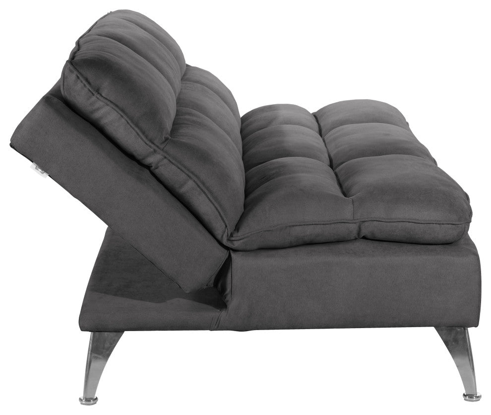 Sealy Santa Cruz Futon Sofa Convertible, Gray