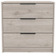 Egeo 3 Drawers Dresser, Light Gray