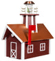 Deluxe Mailbox with Lighthouse, Cardinal Red & White, Penny Copper Roof
