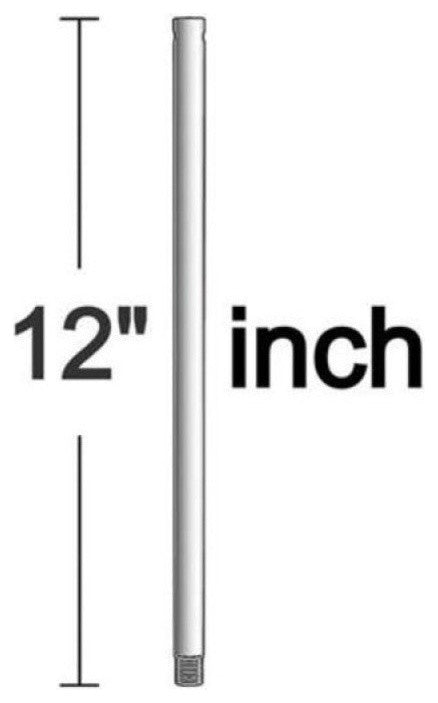 18" Universal Downrod, White