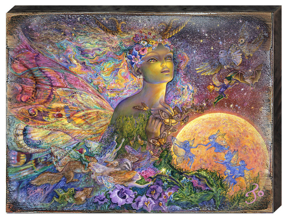 Titania Wall and Table Top Wooden Decor, 36x24