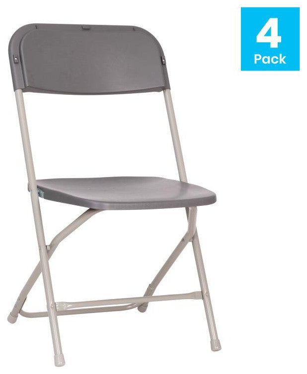 Hercules Big & Tall Commercial Folding Chair/Extra Wide 650LB. Capacity 4-Pack,