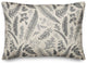 Gray Botanical Pattern 14x20 Spun Poly Pillow