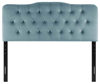 Annabel Full Diamond Tufted Performance Velvet Headboard MOD-6128-LBU