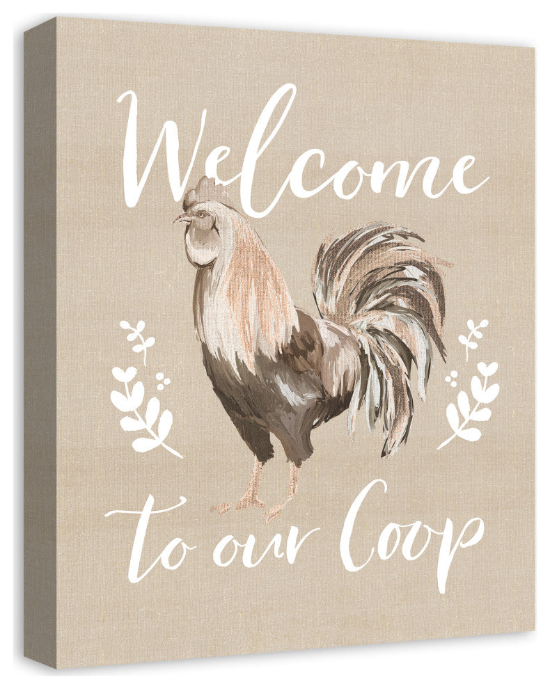 Welcome to our Coop 16x20 Canvas Wall Art