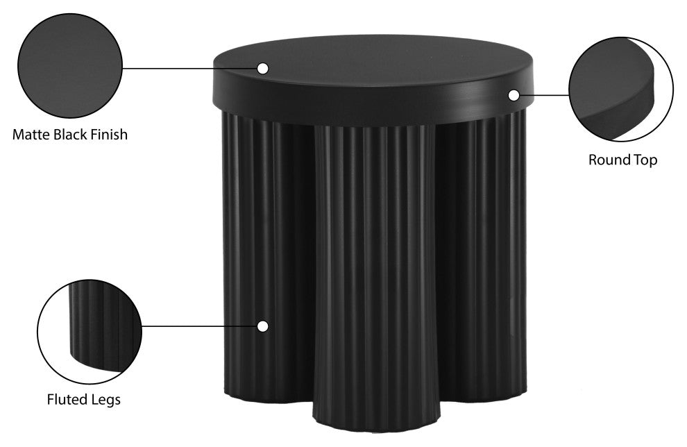 Rhodes Coffee Table / End Table, Black, End Table