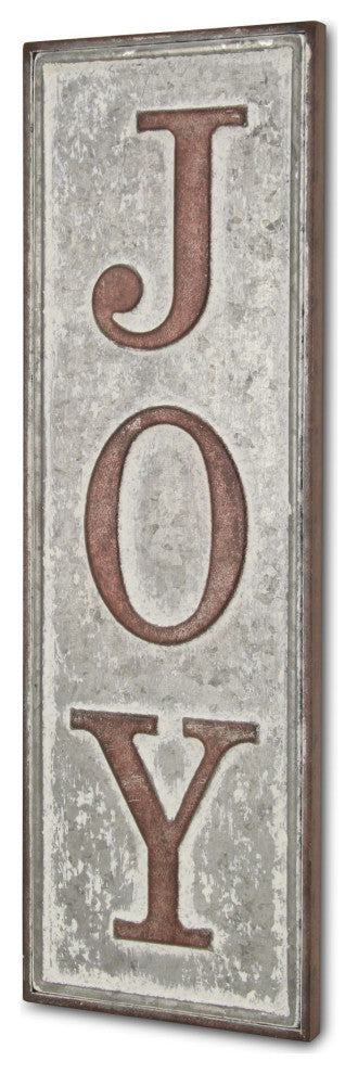 Farmhouse Style "Joy", Vertical Wall Sign