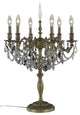Elegant Rosalia Table Lamp, French Gold Finish With Royal Cut Crystal