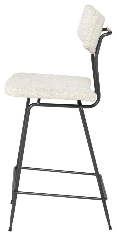 Soli Shell Fabric Counter Stool