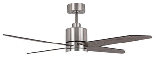 52 in. LED Satin Nickel Ceiling Fan with DC Reversible Motor