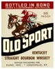 "Old Sport Kentucky Straight Bourbon Whiskey" Paper Art, 34"x42"