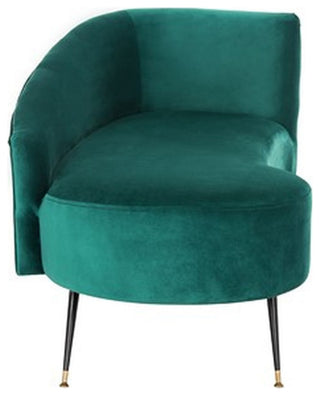 Safavieh Evangeline Parisian Settee, Emerald/Black