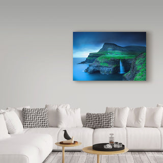 Trevor Cole 'Gasadalur Coastal' Canvas Art, 24"x16"