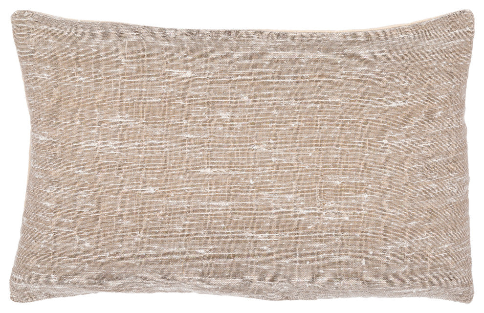 Surya Romona Cream Pillow Shell With Polyester Insert 14"H X 22"W