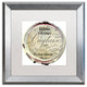 Color Bakery ''Paris in Frames 1'', Silver Frame, White Mat, 16x16