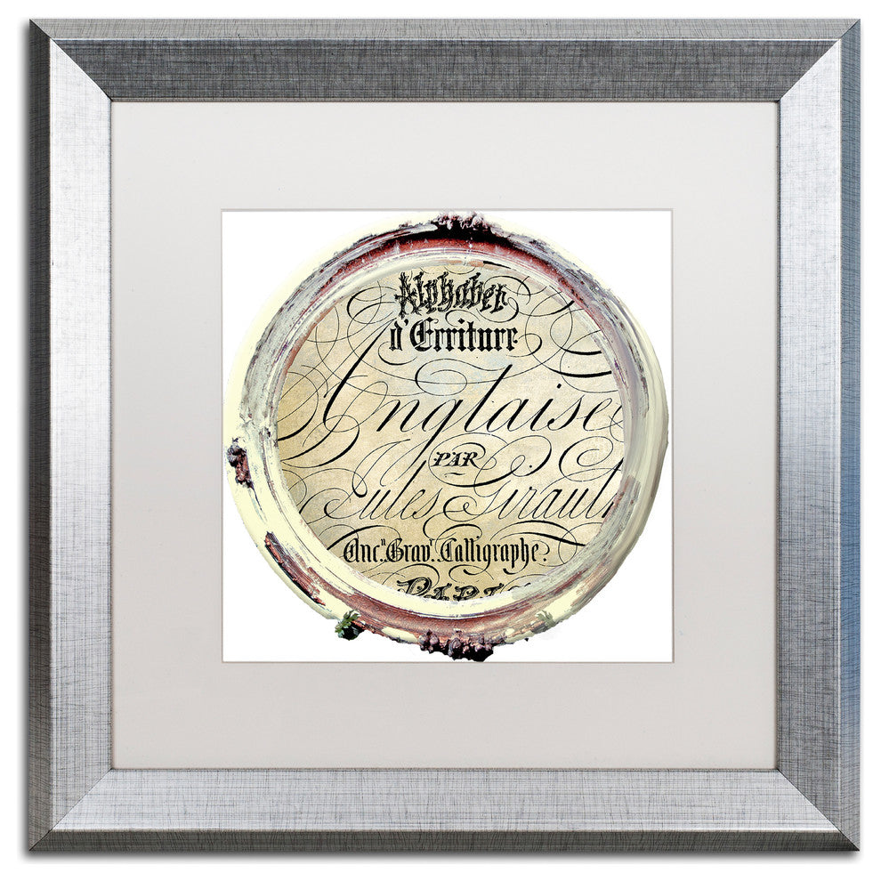 Color Bakery ''Paris in Frames 1'', Silver Frame, White Mat, 16x16