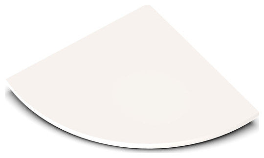 Boundless Shelving Solutions 9 inch Corner Shelf Ivory Bathroom Shower, No Hook