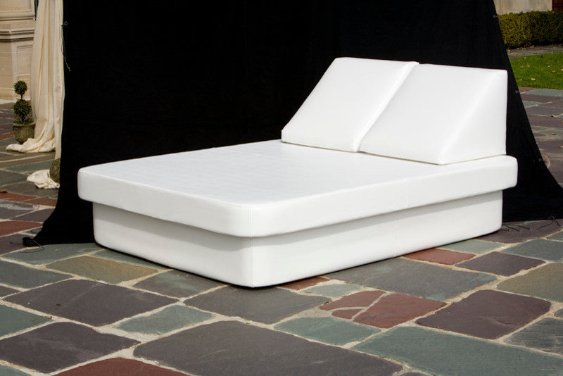 Modern Outdoor Bed Lounge, Crib And 2 Lean Wedges